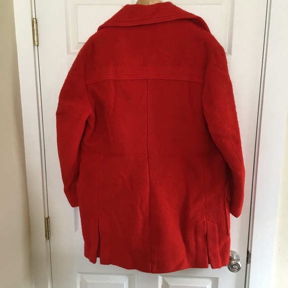 Hudson's Bay Red Wool Coat - Vintage 1968 - Picture 5 of 6